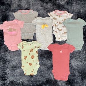 Assorted Colorful Baby Onesies Set